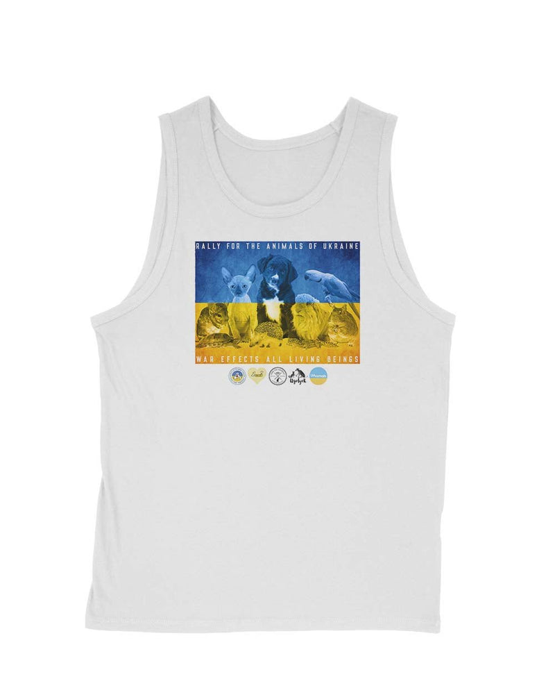 Load image into Gallery viewer, Men&#39;s | Rally For Ukraine | Tank Top - Arm The Animals Clothing Co.
