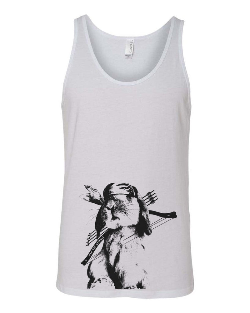 Load image into Gallery viewer, Men&#39;s | Rambo Bunny | Tank Top - Arm The Animals Clothing Co.
