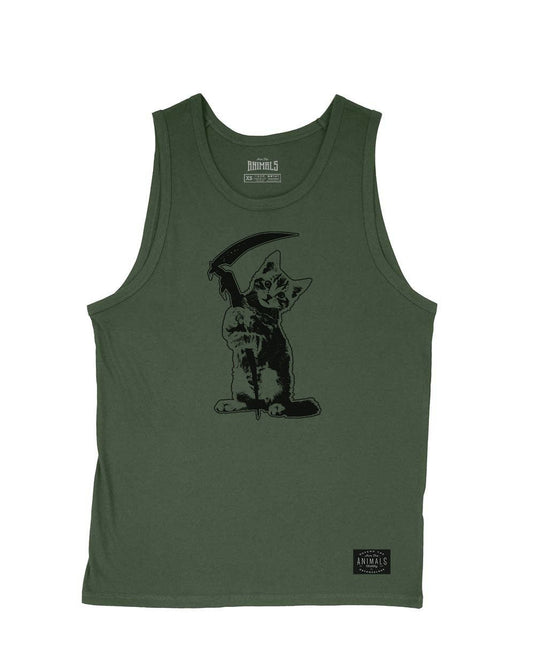Men's | Reaper Kitty | Tank Top - Arm The Animals Clothing LLC