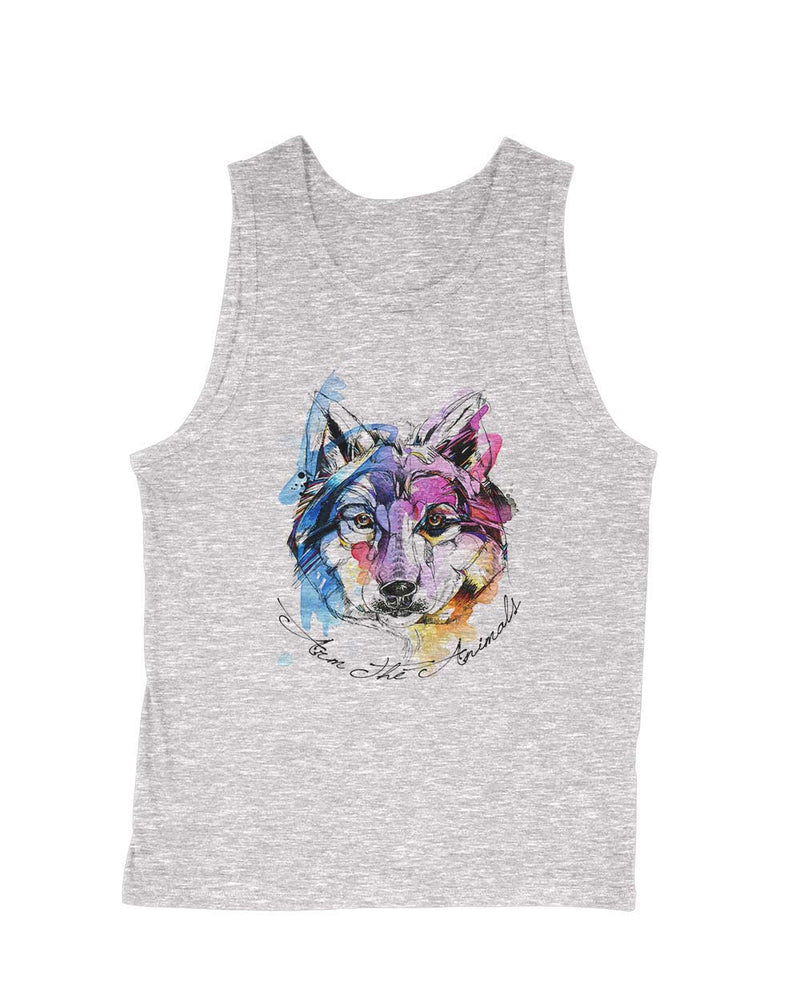 Load image into Gallery viewer, Men&#39;s | Sunset Wolf | Tank Top - Arm The Animals Clothing LLC
