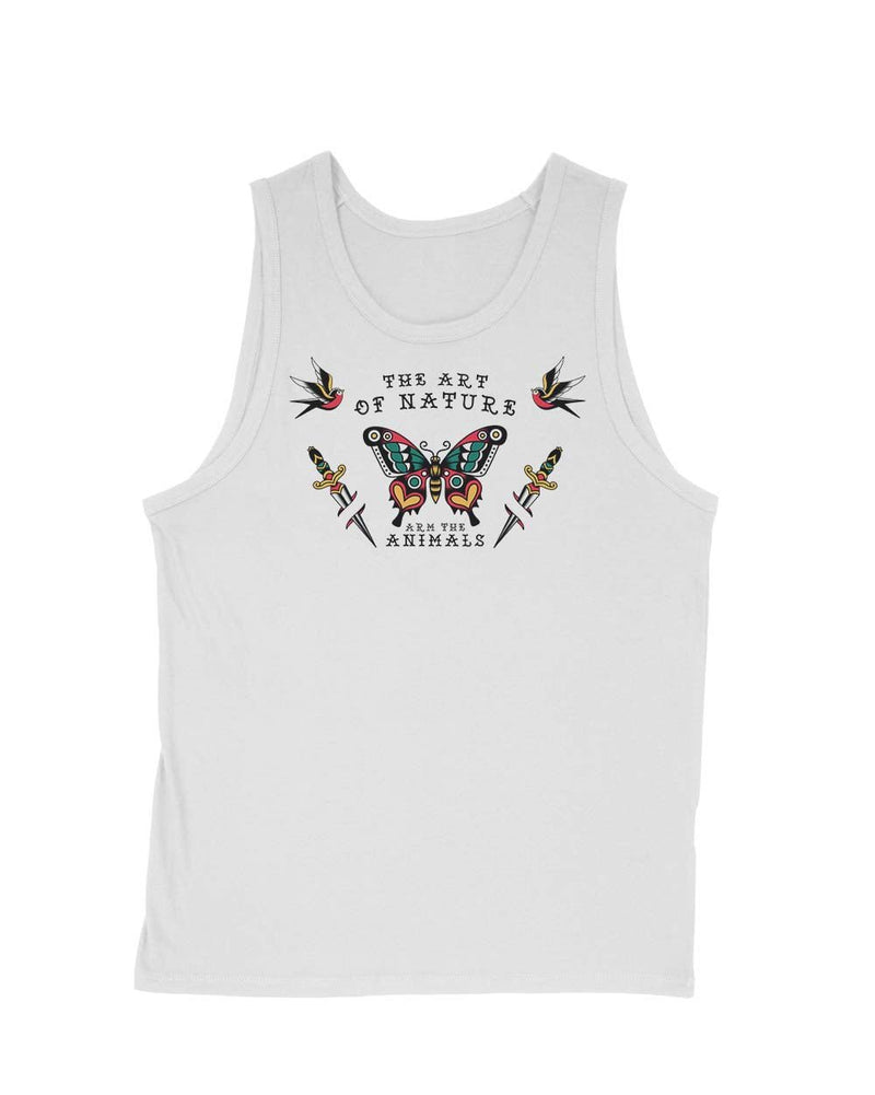 Load image into Gallery viewer, Men&#39;s | Tattoo Butterfly | Tank Top - Arm The Animals Clothing Co.
