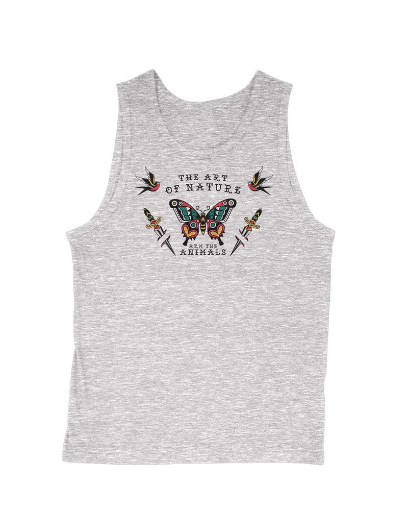 Load image into Gallery viewer, Men&#39;s | Tattoo Butterfly | Tank Top - Arm The Animals Clothing Co.
