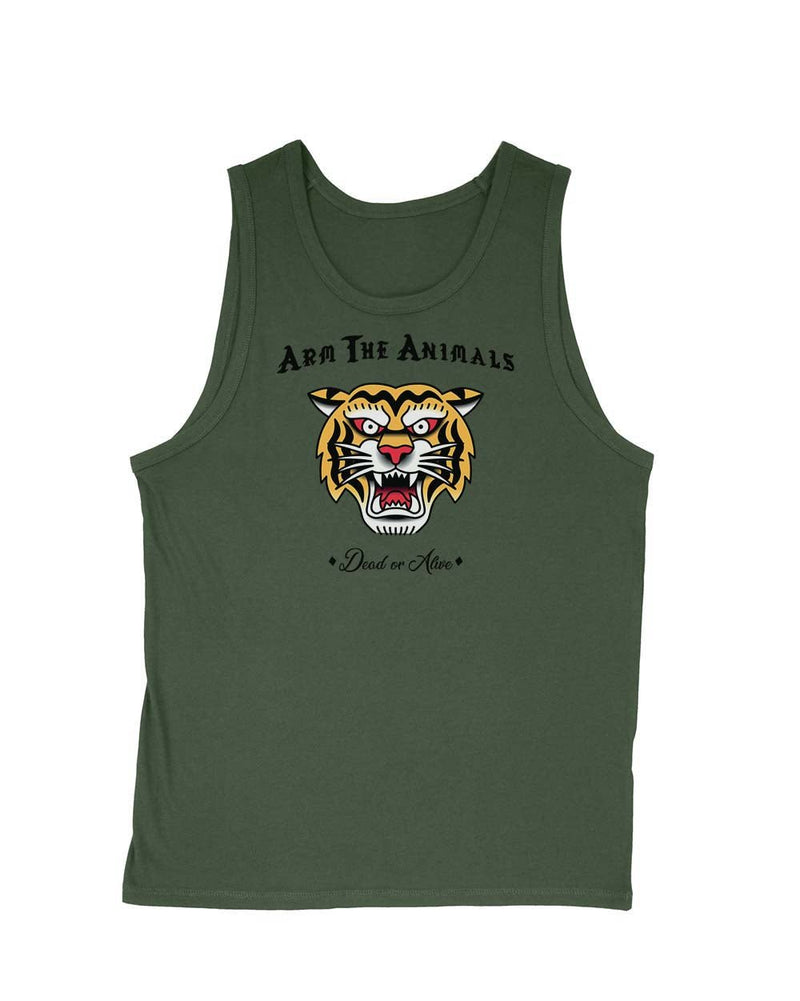 Load image into Gallery viewer, Men&#39;s | Tattoo Tiger | Tank Top - Arm The Animals Clothing Co.
