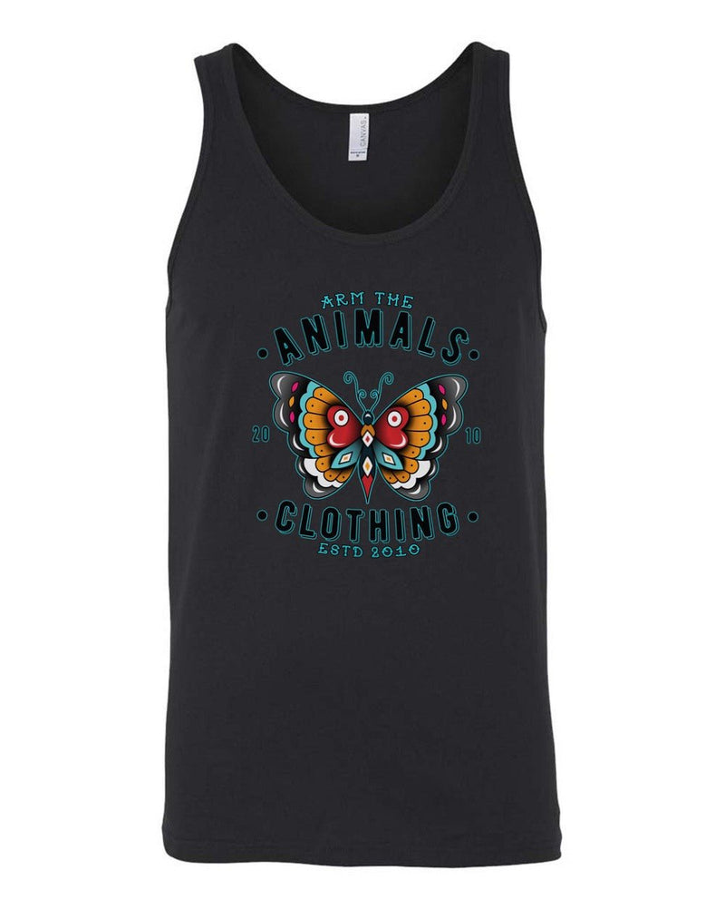 Load image into Gallery viewer, Men&#39;s | Varsity Butterfly | Tank Top - Arm The Animals Clothing Co.

