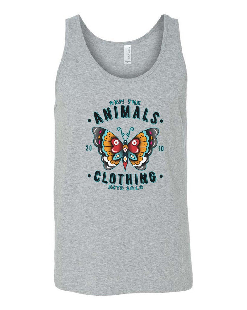 Load image into Gallery viewer, Men&#39;s | Varsity Butterfly | Tank Top - Arm The Animals Clothing Co.
