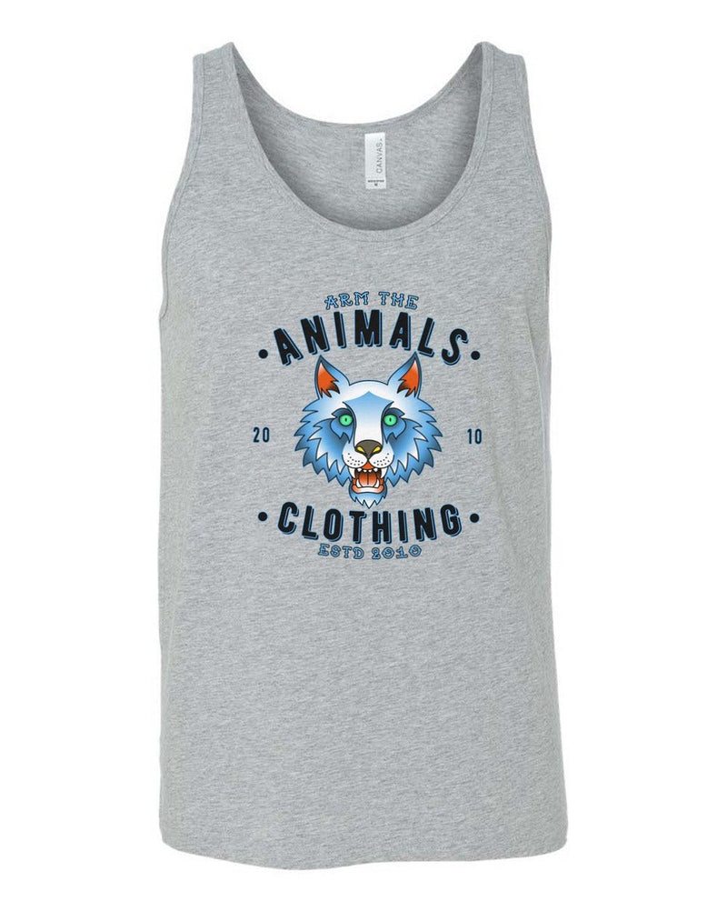 Load image into Gallery viewer, Men&#39;s | Varsity Wolf | Tank Top - Arm The Animals Clothing Co.
