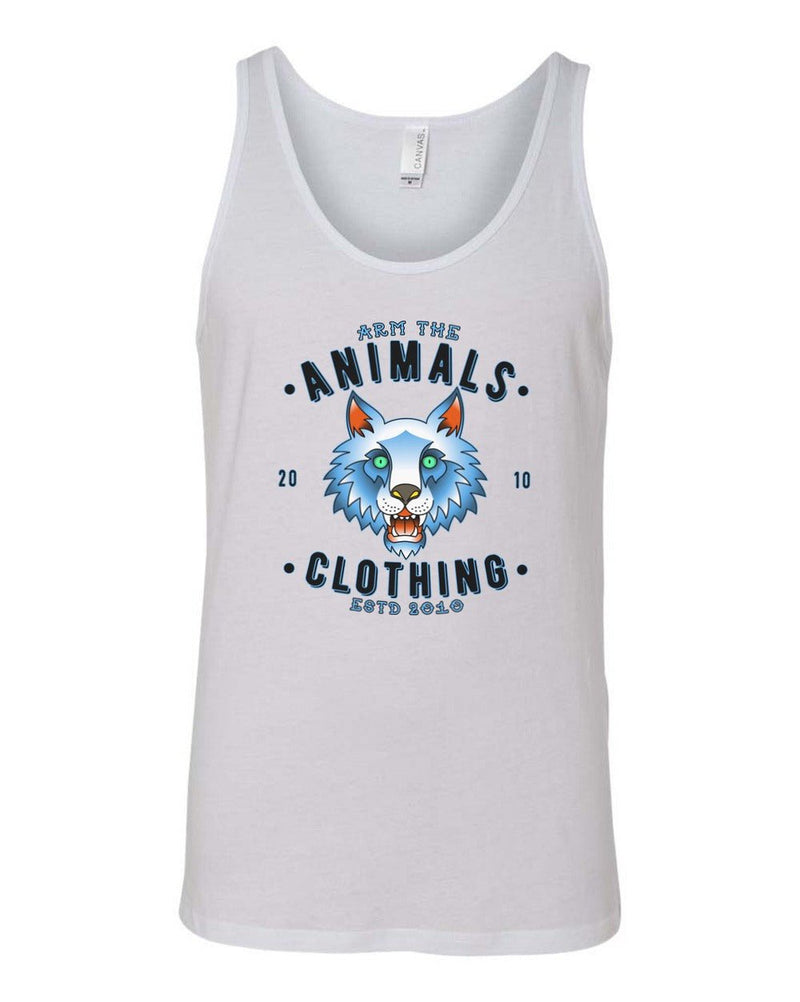 Load image into Gallery viewer, Men&#39;s | Varsity Wolf | Tank Top - Arm The Animals Clothing Co.
