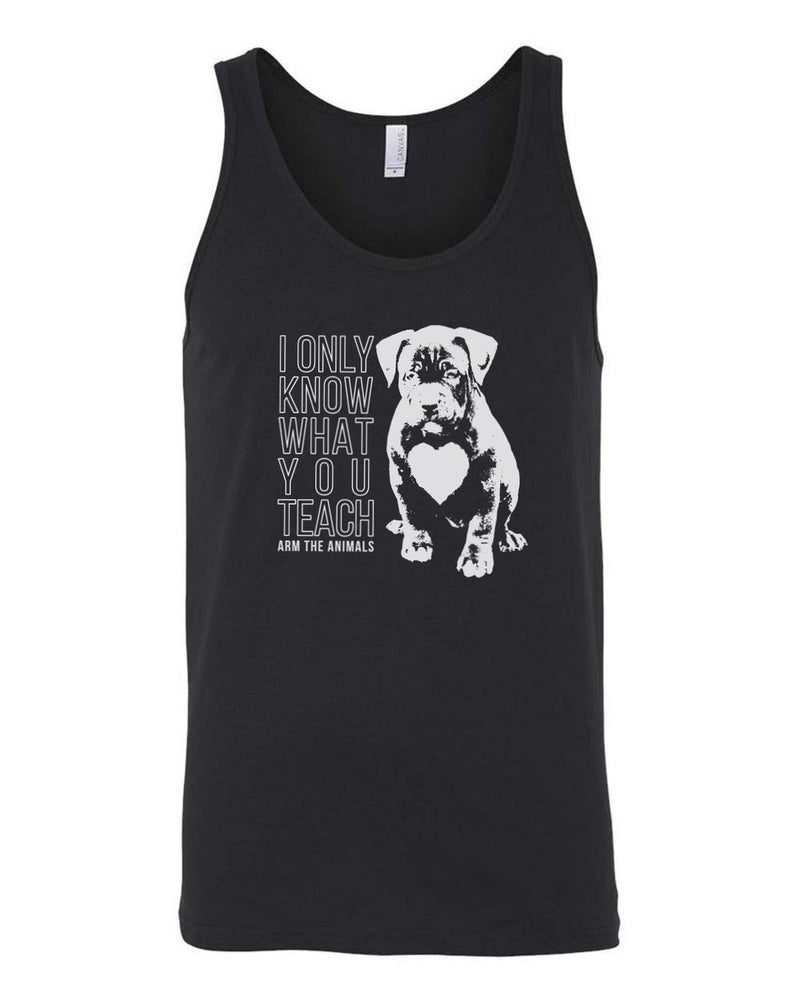 Load image into Gallery viewer, Men&#39;s | What You Teach Pittie | Tank Top - Arm The Animals Clothing Co.
