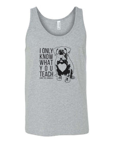Men's | What You Teach Pittie | Tank Top - Arm The Animals Clothing Co.