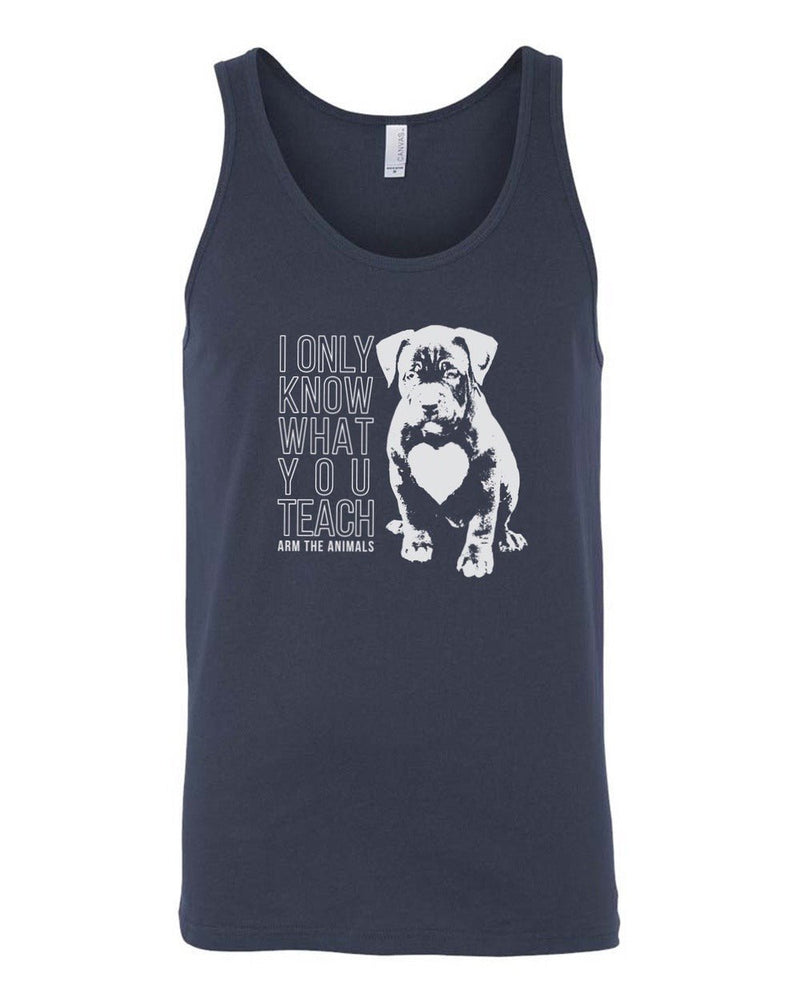 Load image into Gallery viewer, Men&#39;s | What You Teach Pittie | Tank Top - Arm The Animals Clothing Co.
