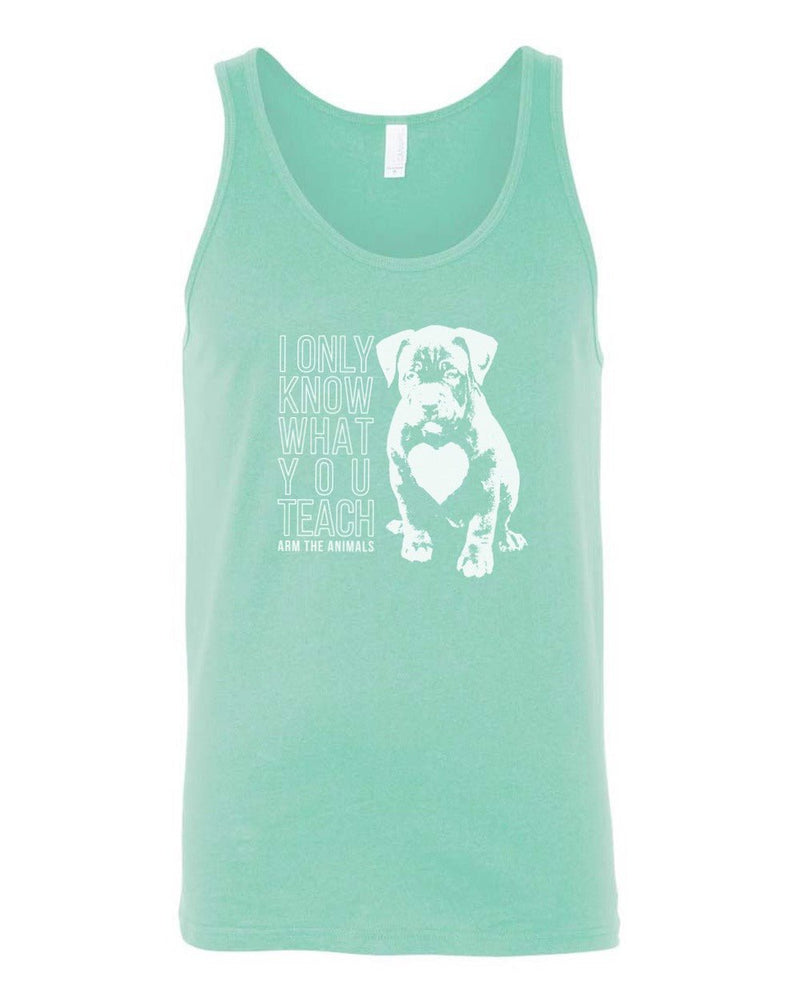 Load image into Gallery viewer, Men&#39;s | What You Teach Pittie | Tank Top - Arm The Animals Clothing Co.
