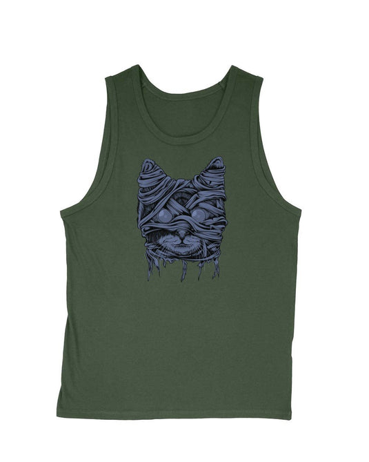 Men's | Zombie Mummy Cat | Tank Top - Arm The Animals Clothing Co.