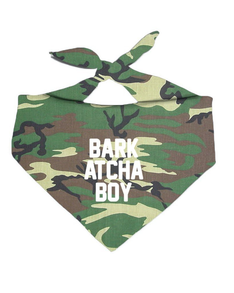 Load image into Gallery viewer, Pet | Bark Atcha Boy | Bandana - Arm The Animals Clothing Co.
