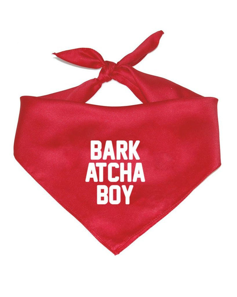 Load image into Gallery viewer, Pet | Bark Atcha Boy | Bandana - Arm The Animals Clothing Co.
