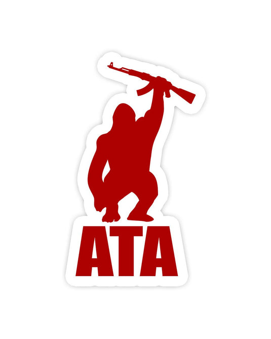 Stickers | ATA Gorilla Logo | Die Cut Sticker - Arm The Animals Clothing Co.