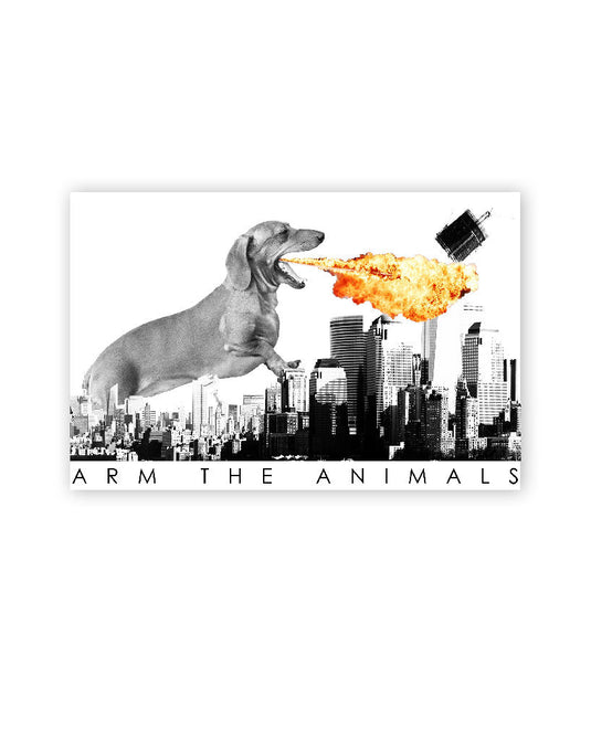 Stickers | Dogzilla | Die Cut Sticker - Arm The Animals Clothing Co.