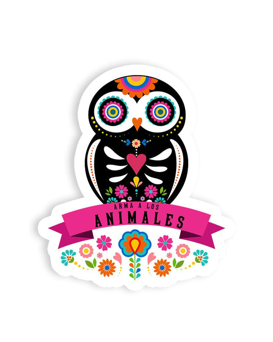 Stickers | Owl Alebrije | Die Cut Sticker - Arm The Animals Clothing Co.