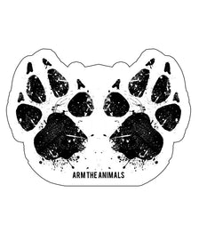 Stickers | Paw-Sive Aggressive | Die Cut Sticker - Arm The Animals Clothing Co.