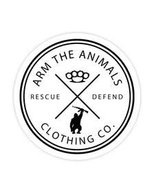 Stickers | Rescue Knuckles Logo | Die Cut Sticker - Arm The Animals Clothing Co.