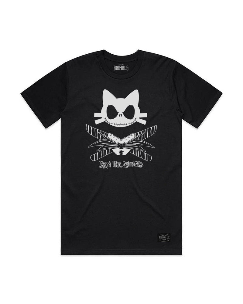 Load image into Gallery viewer, Unisex | 9 lives Skellington | Crew - Arm The Animals Clothing Co.
