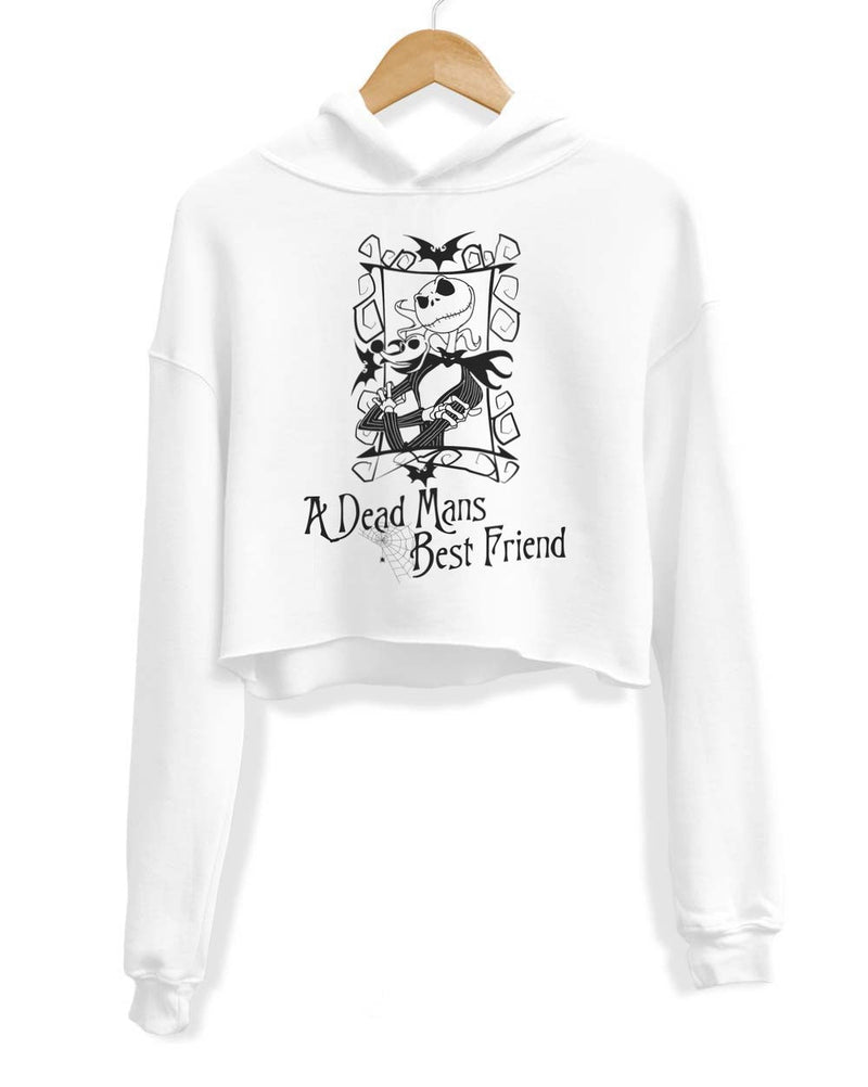 Load image into Gallery viewer, Unisex | A DEAD MANS BEST FRIEND | Crop Hoodie - Arm The Animals Clothing Co.
