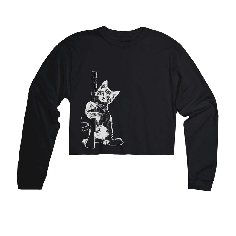 Load image into Gallery viewer, Unisex | Ain&#39;t Kitten Around | Cutie Long Sleeve - Arm The Animals Clothing Co.
