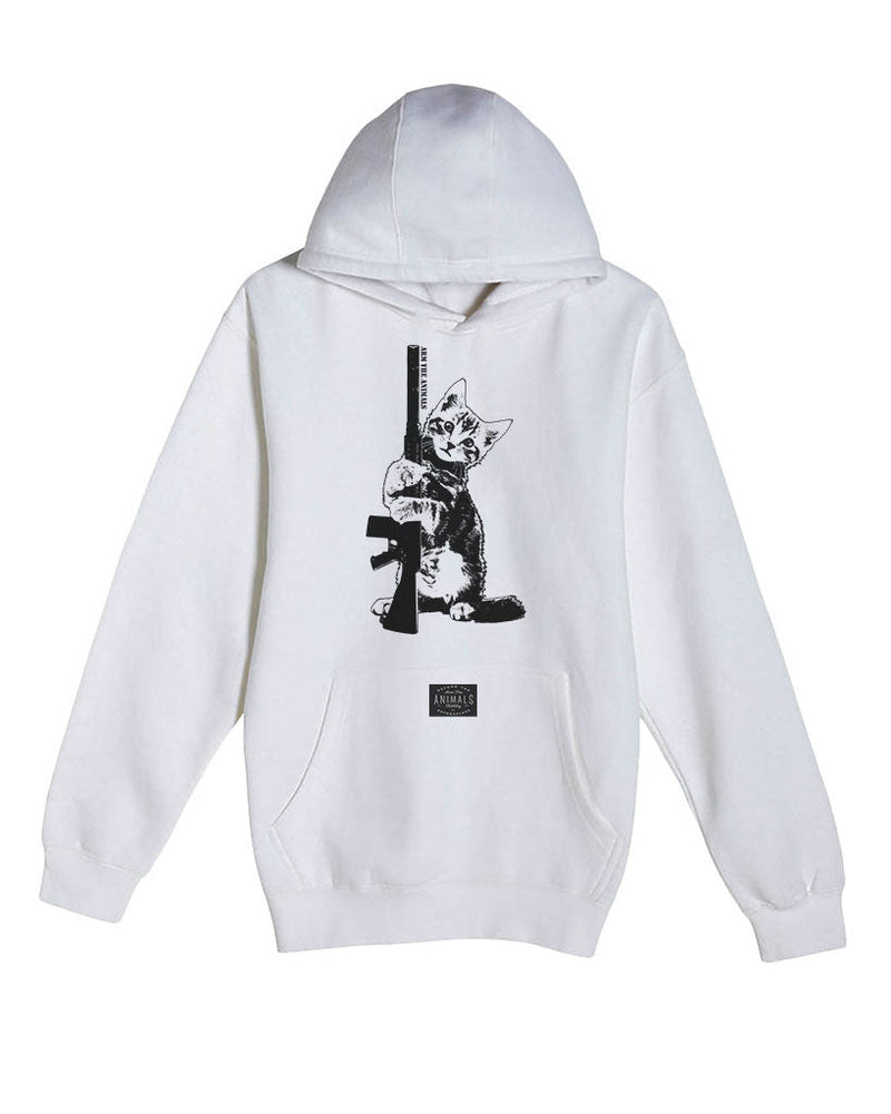 Load image into Gallery viewer, Unisex | Ain&#39;t Kitten Around | Hoodie - Arm The Animals Clothing Co.

