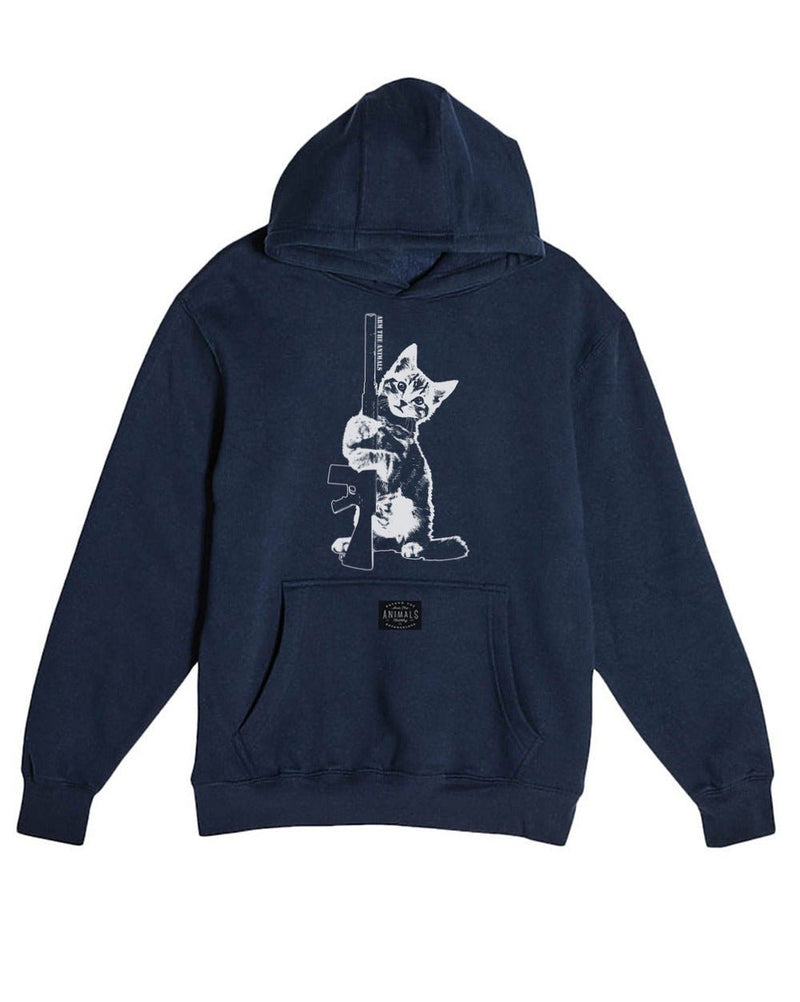 Load image into Gallery viewer, Unisex | Ain&#39;t Kitten Around | Hoodie - Arm The Animals Clothing Co.
