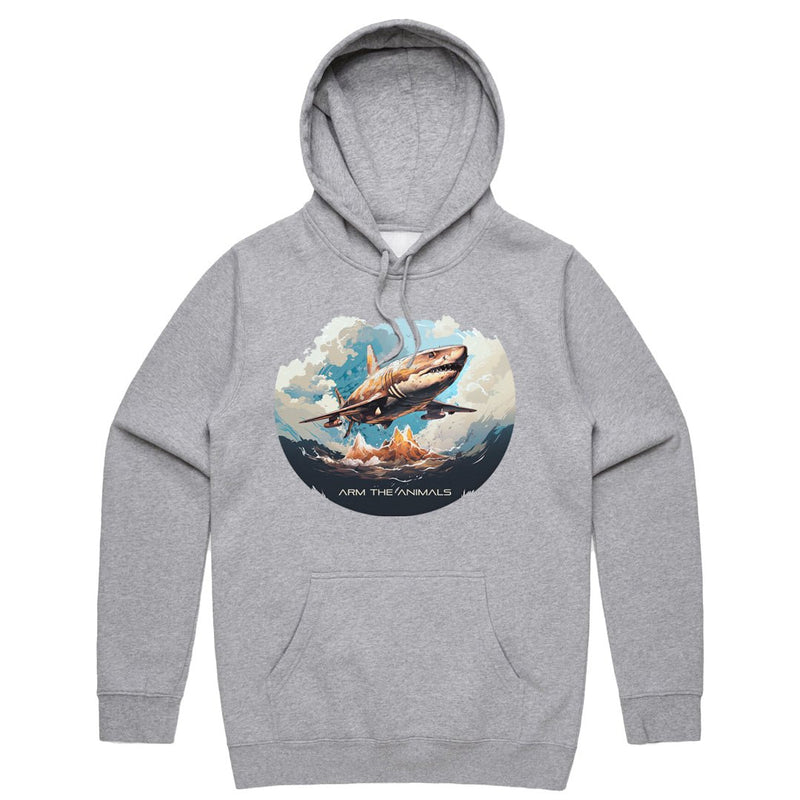 Load image into Gallery viewer, Unisex | Air Shark | Hoodie - Arm The Animals Clothing LLC
