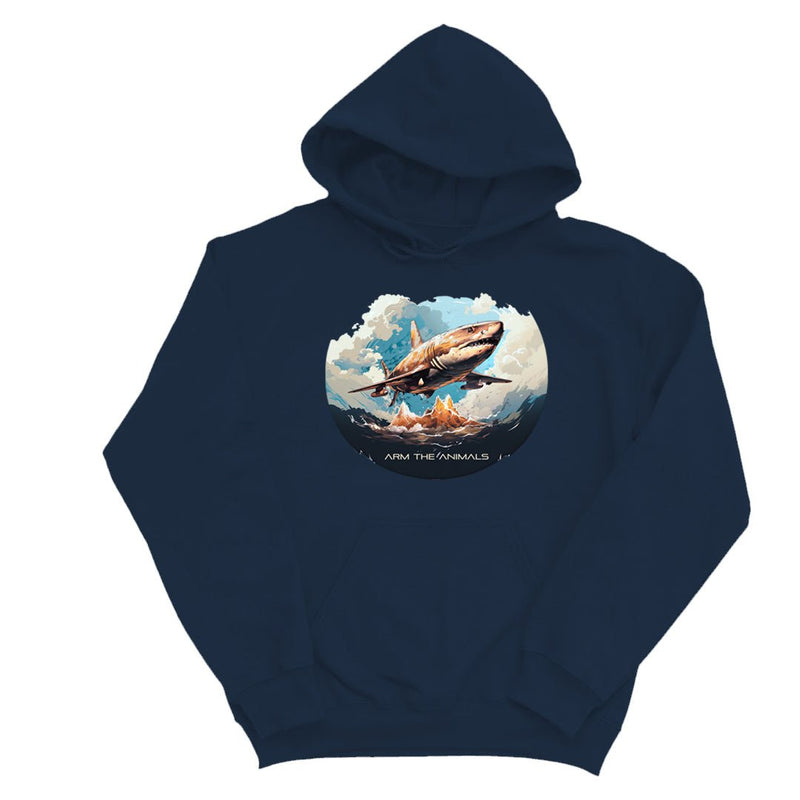 Load image into Gallery viewer, Unisex | Air Shark | Hoodie - Arm The Animals Clothing LLC
