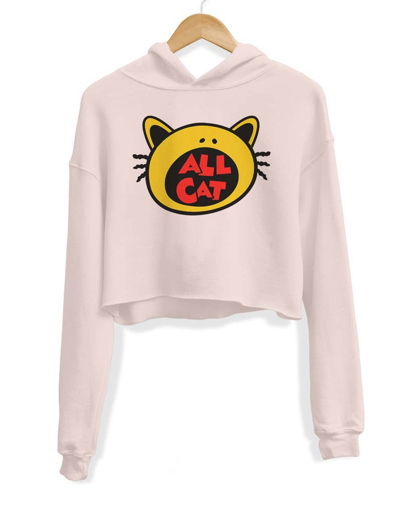 Load image into Gallery viewer, Unisex | All Cat | Crop Hoodie - Arm The Animals Clothing Co.
