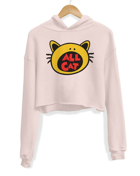 Unisex | All Cat | Crop Hoodie - Arm The Animals Clothing Co.