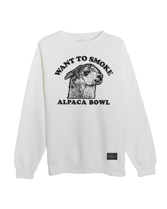 Unisex | Alpaca Bowl | Crewneck Sweatshirt - Arm The Animals Clothing Co.