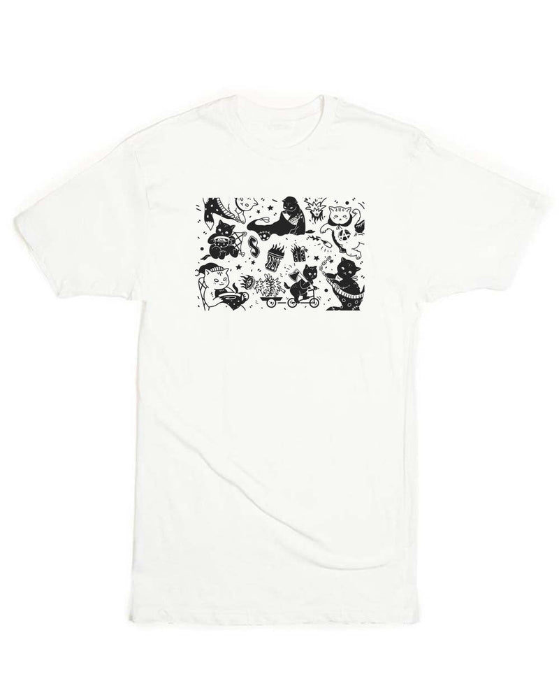 Load image into Gallery viewer, Unisex | Anarchist Christmas Cats | Crew - Arm The Animals Clothing LLC
