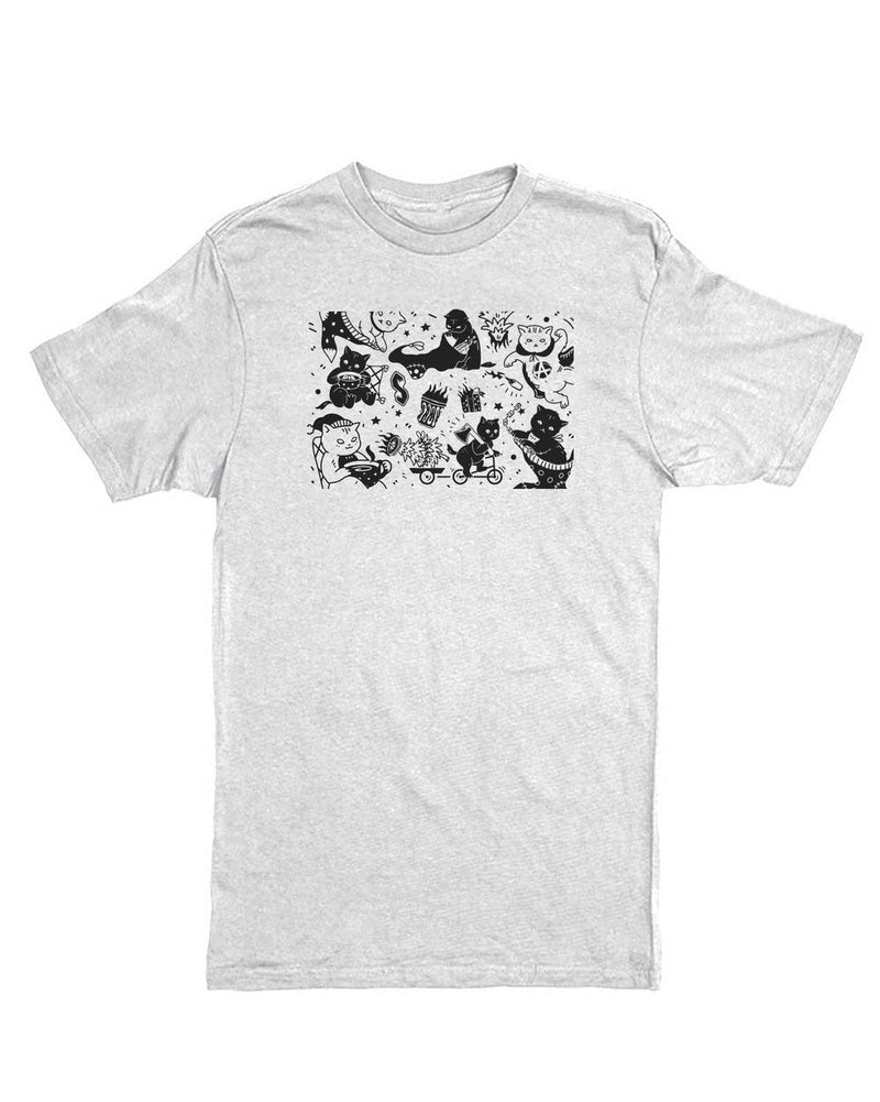 Load image into Gallery viewer, Unisex | Anarchist Christmas Cats | Crew - Arm The Animals Clothing LLC
