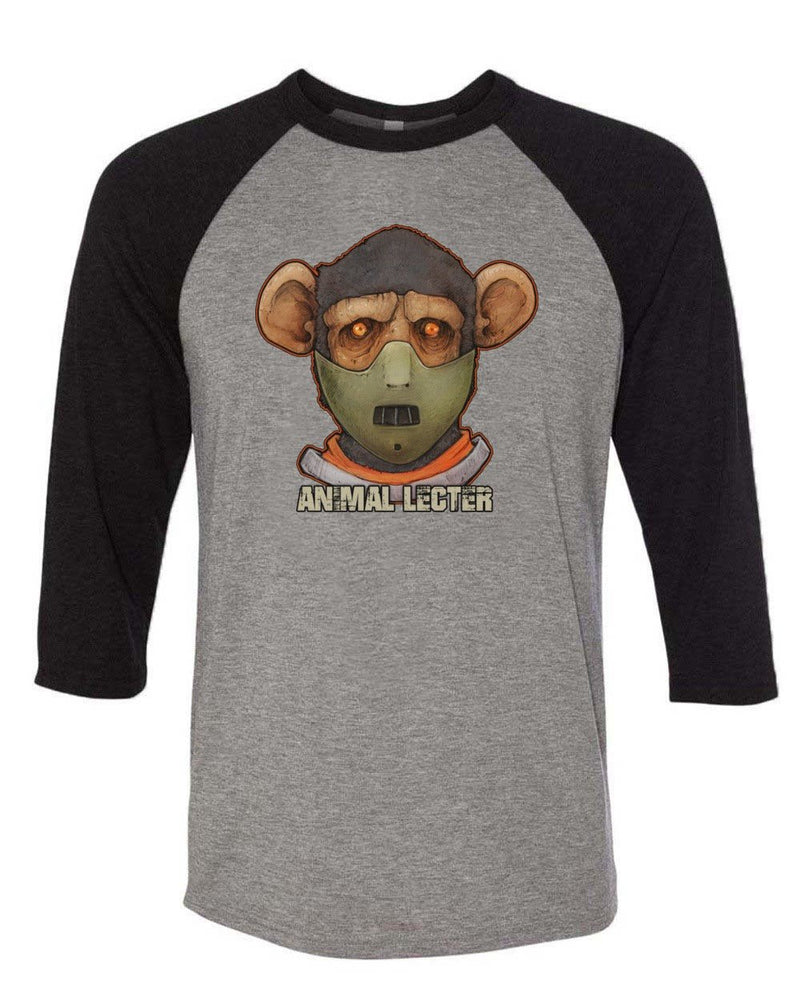 Load image into Gallery viewer, Unisex | Animal Lecter | 3/4 Sleeve Raglan - Arm The Animals Clothing Co.
