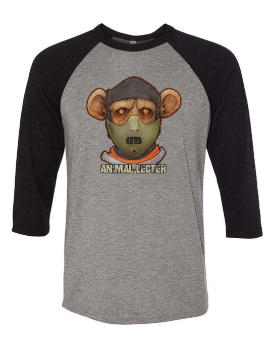 Unisex | Animal Lecter | 3/4 Sleeve Raglan - Arm The Animals Clothing Co.