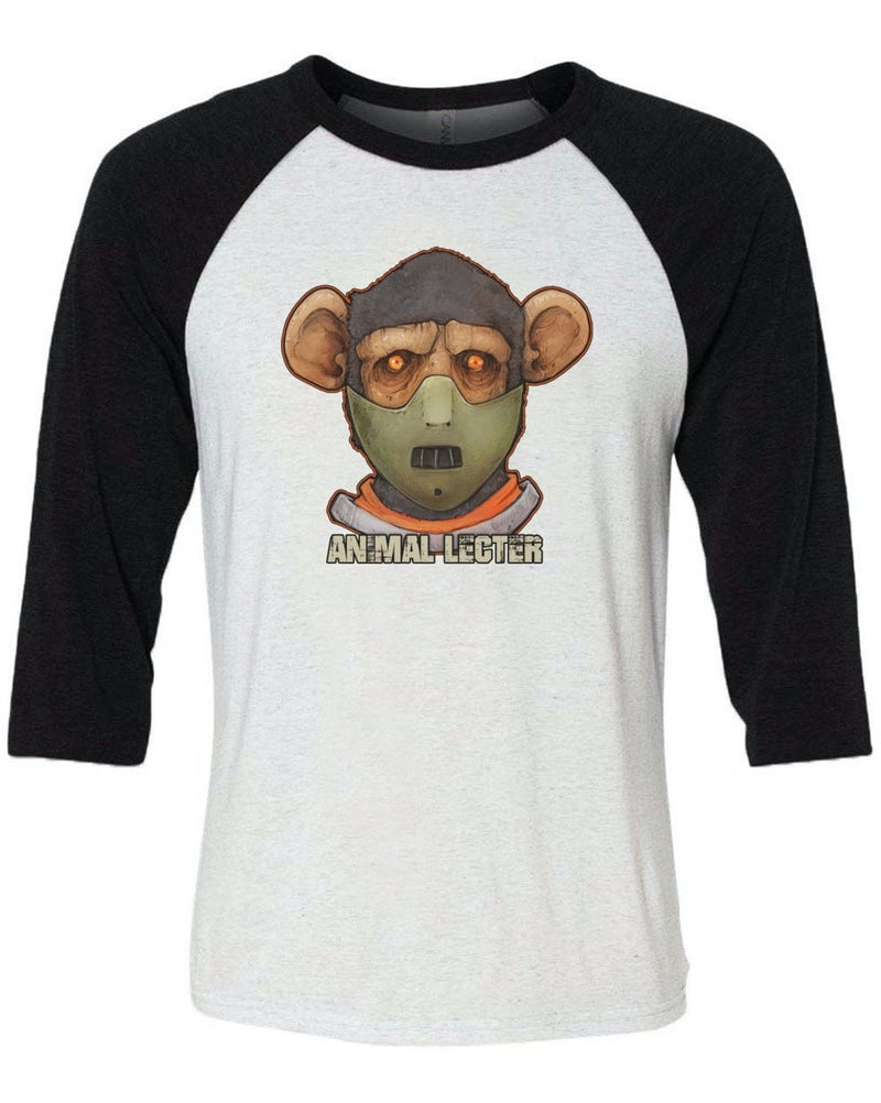 Load image into Gallery viewer, Unisex | Animal Lecter | 3/4 Sleeve Raglan - Arm The Animals Clothing Co.
