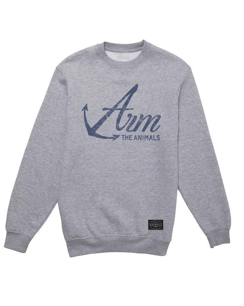 Load image into Gallery viewer, Unisex | Armed Anchor | Crewneck Sweatshirt - Arm The Animals Clothing Co.
