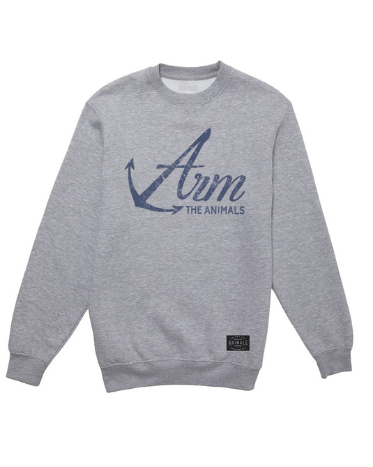 Unisex | Armed Anchor | Crewneck Sweatshirt - Arm The Animals Clothing Co.