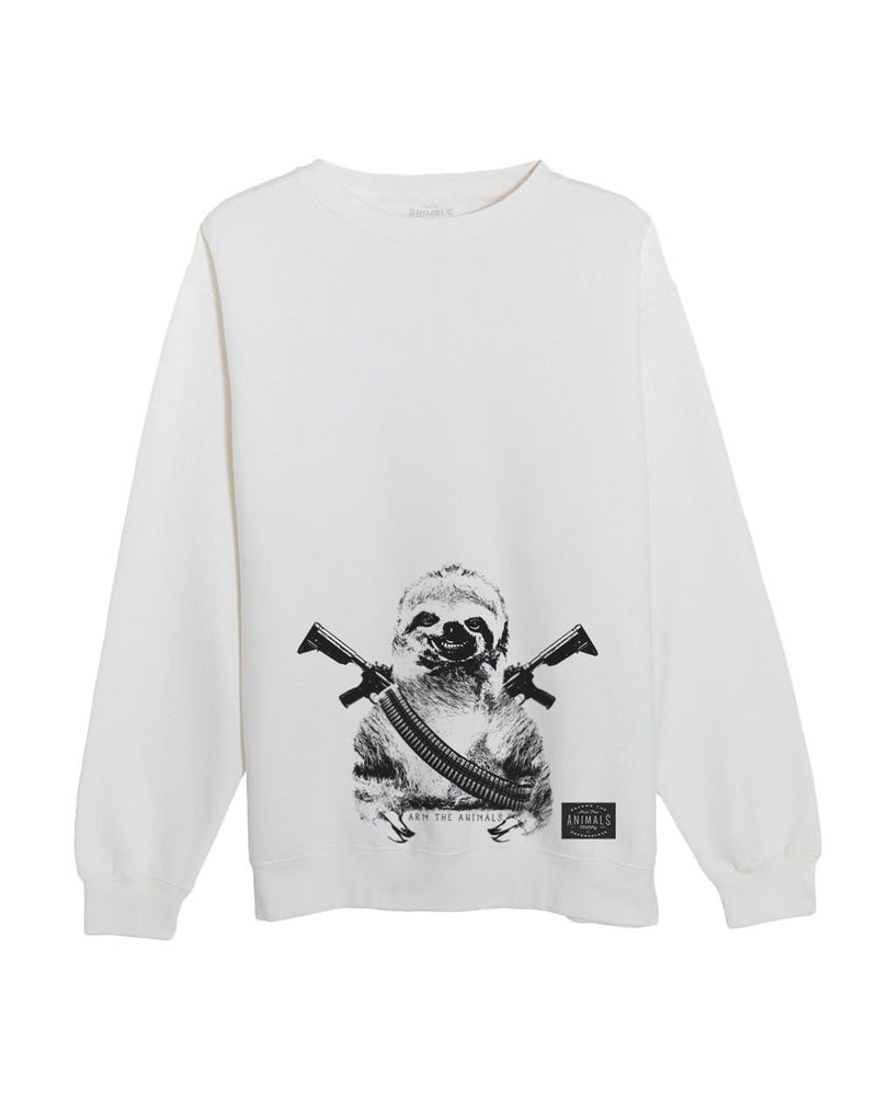 Load image into Gallery viewer, Unisex | Artillery Sloth | Crewneck Sweatshirt - Arm The Animals Clothing Co.
