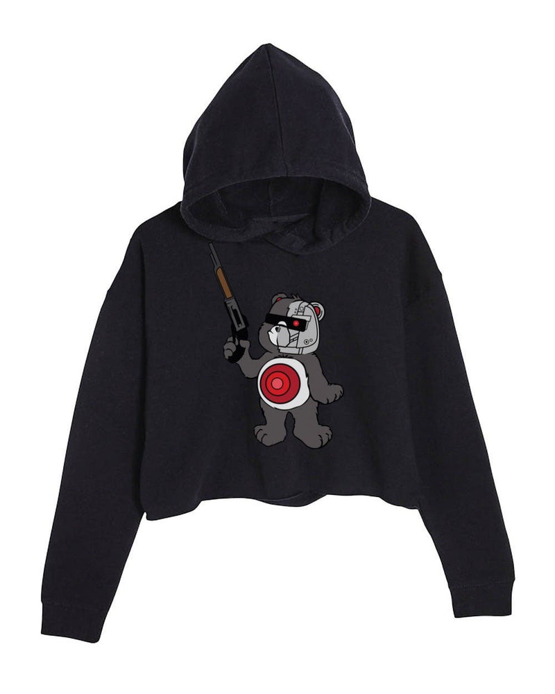 Load image into Gallery viewer, Unisex | B-800 Judgement Bear | Crop Hoodie - Arm The Animals Clothing Co.
