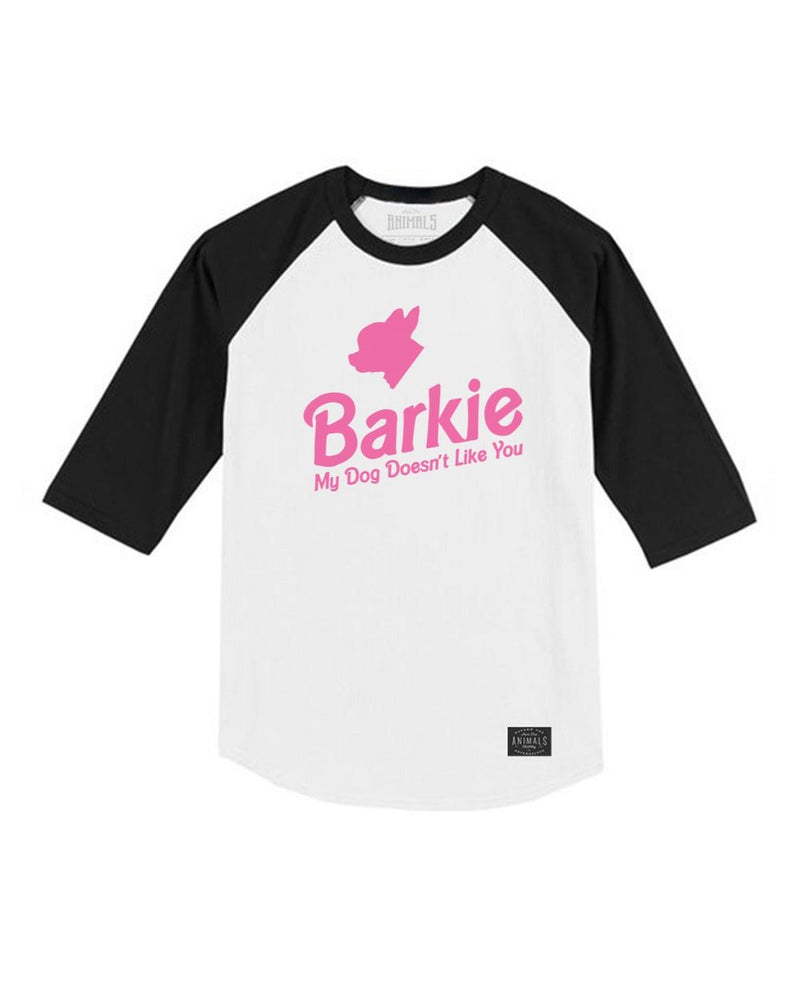 Load image into Gallery viewer, Unisex | Barkie | 3/4 Sleeve Raglan - Arm The Animals Clothing LLC
