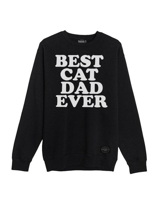 Unisex | Best Cat Dad Ever | Crewneck Sweatshirt - Arm The Animals Clothing LLC