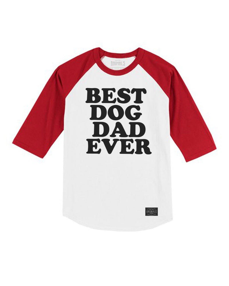 Load image into Gallery viewer, Unisex | Best Dog Dad Ever | 3/4 Sleeve Raglan - Arm The Animals Clothing LLC
