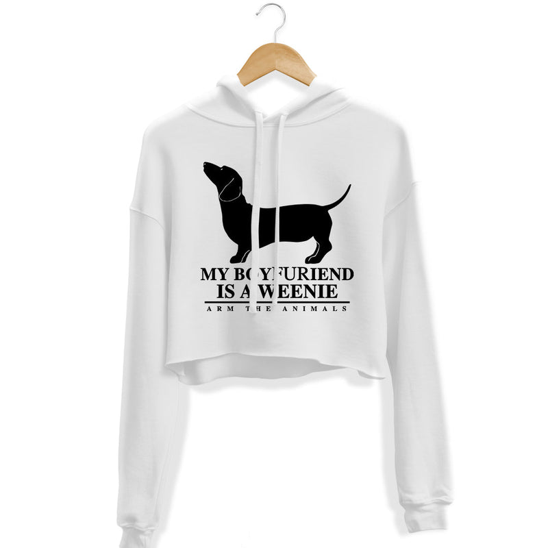 Load image into Gallery viewer, Unisex | Boyfuriend Weenie | Crop Hoodie - Arm The Animals Clothing LLC
