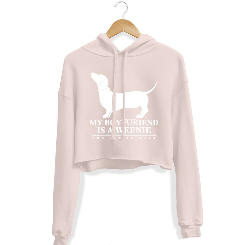 Load image into Gallery viewer, Unisex | Boyfuriend Weenie | Crop Hoodie - Arm The Animals Clothing LLC
