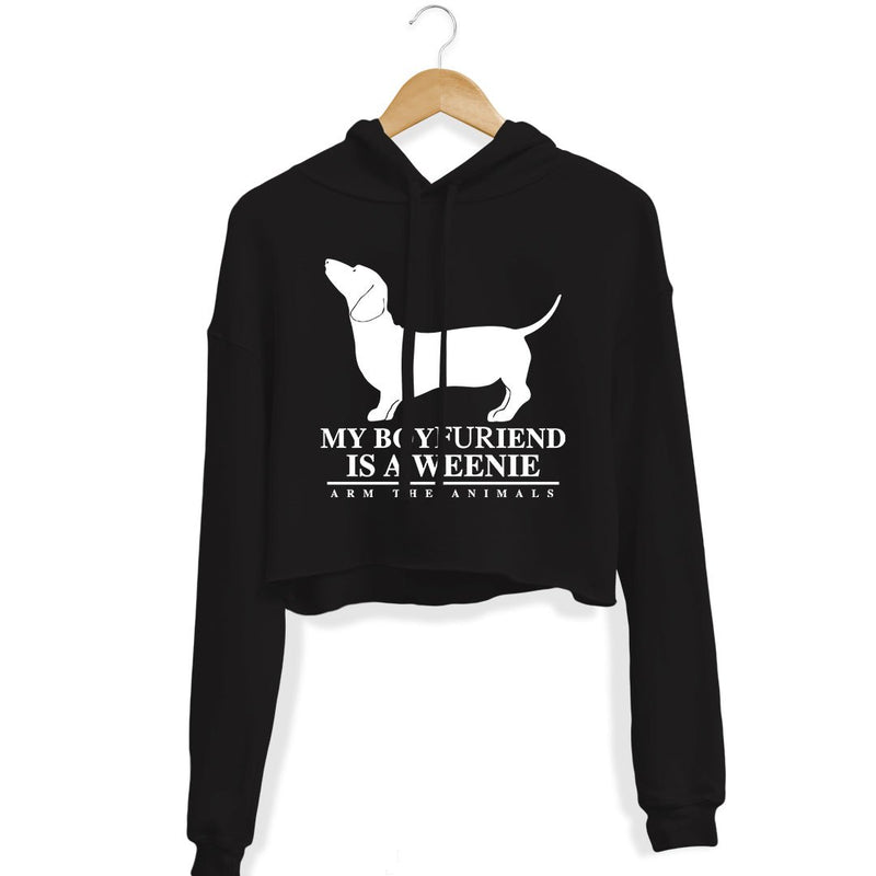 Load image into Gallery viewer, Unisex | Boyfuriend Weenie | Crop Hoodie - Arm The Animals Clothing LLC
