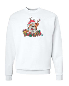 Unisex | Bulldog Christmas | Crewneck Sweatshirt - Arm The Animals Clothing LLC