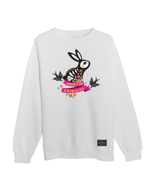 Unisex | Bunny Alebrije | Crewneck Sweatshirt - Arm The Animals Clothing Co.